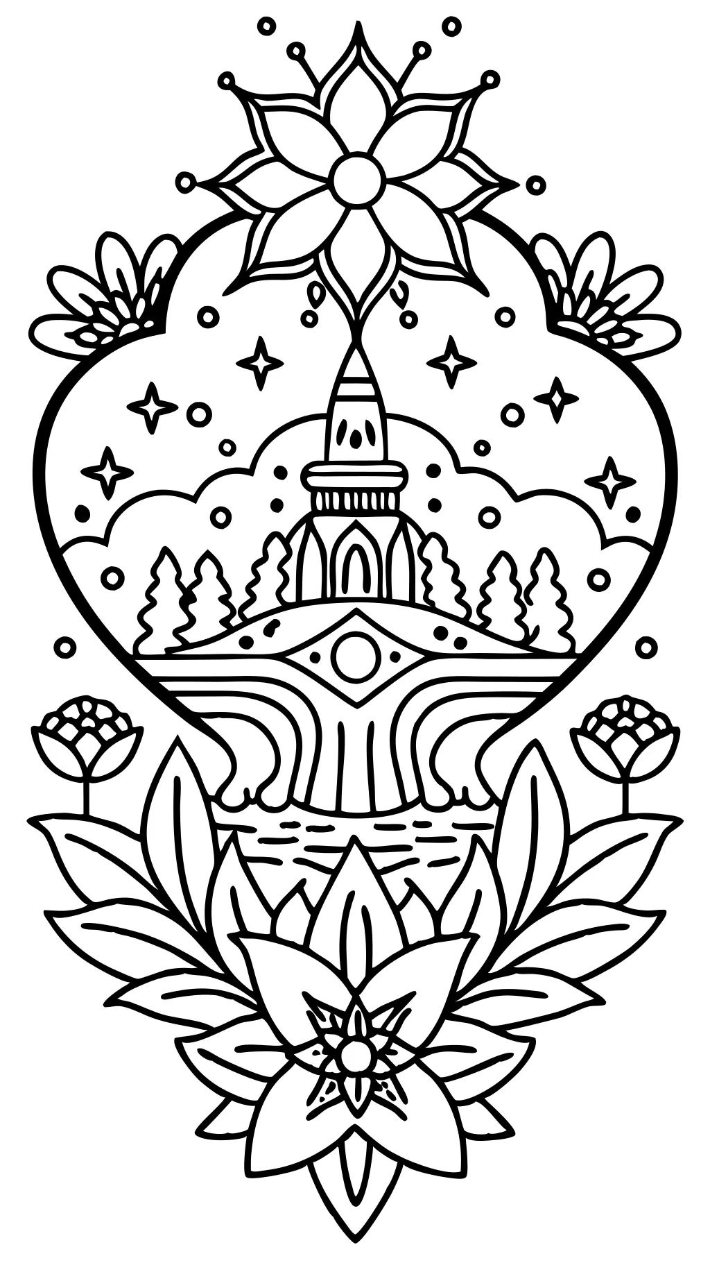 easy stress relief coloring pages